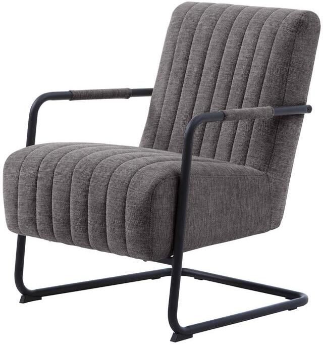 Giga Meubel Giga Living Fauteuil Stof Metaal Donkergrijs Incl. Armleuning Trout - Foto 2