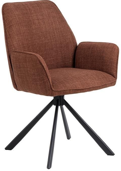 Giga Living Eetkamerstoel Lugo Met Armleuning Terracotta Basel Set van 2 - Foto 3