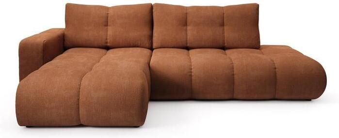 By fonQ Charme Hoekbank Links met Slaapfunctie Chenille Terra