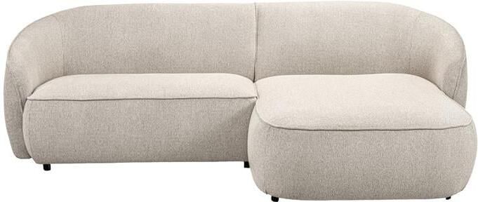 By fonQ Chubby Hoekbank met Chaise Longue Rechts Naturel Melange