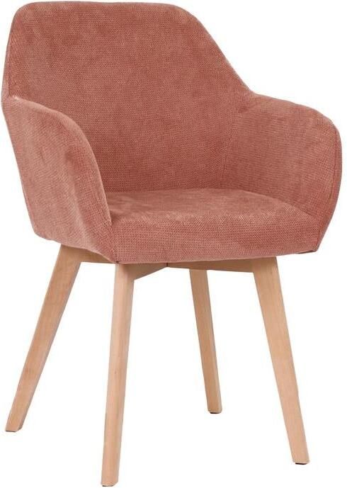 Housecraft living Yala Eetkamerstoelen Oud roze Set van 2 - Foto 2