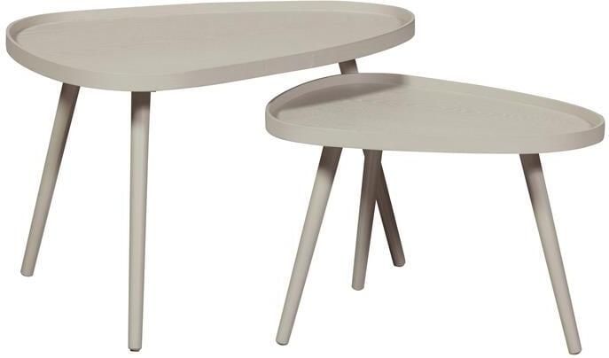 By fonQ Dusk Bijzettafel Greige Set van 2