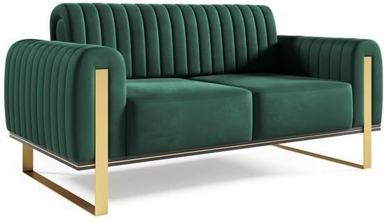 By fonQ Elite 2-zitsbank Fluweel Donkergroen