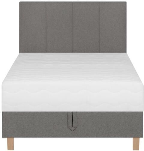 By fonQ Fjora Boxspring met Opbergruimte 120 x 200 cm Steengrijs