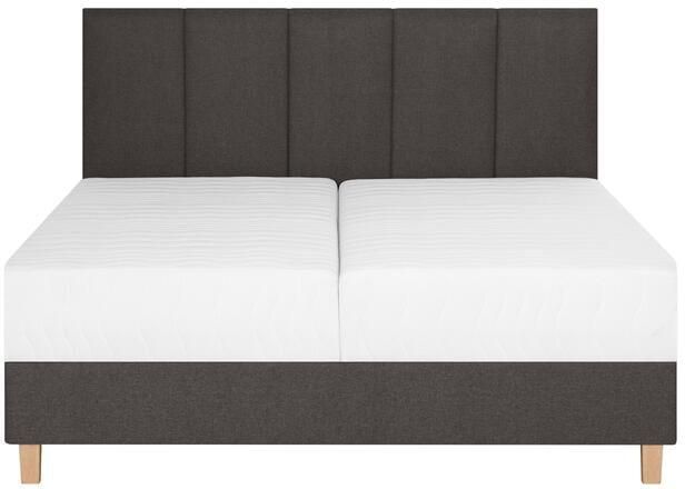 By fonQ Fjora Boxspring met Opbergruimte 140 x 200 cm Antraciet