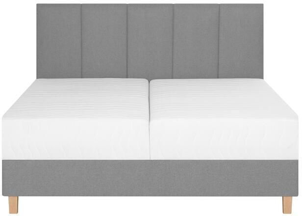 By fonQ Fjora Boxspring met Opbergruimte 140 x 200 cm Grijs