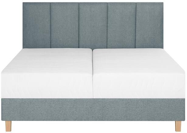 By fonQ Fjora Boxspring met Opbergruimte 180 x 200 cm Blauw