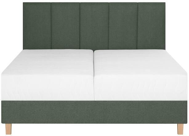 By fonQ Fjora Boxspring met Opbergruimte 140 x 200 cm Groen