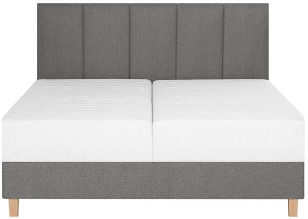 By fonQ Fjora Boxspring met Opbergruimte 160 x 200 cm Steengrijs