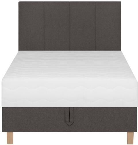 By fonQ Fjora Eenpersoonsbed met Opbergruimte 90 x 200 cm Antraciet