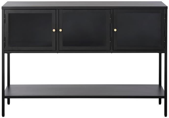 Giga Living Dressoir Metaal Zwart 3-Vakken 131 8x40x88cm - Foto 3