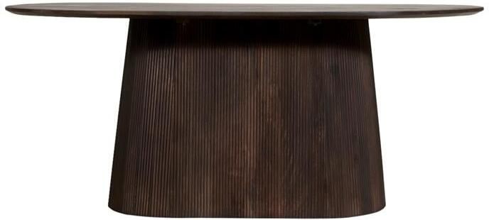 By fonQ Grand Eettafel Donkerbruin Mangohout 180 x 100 cm - Foto 2