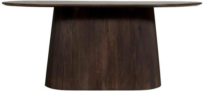 By fonQ Grand Eettafel Donkerbruin Mangohout 230 x 110 cm - Foto 2