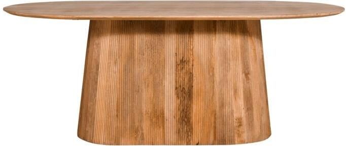 By fonQ Grand Eettafel Lichtbruin Mangohout 180 x 100 cm - Foto 2