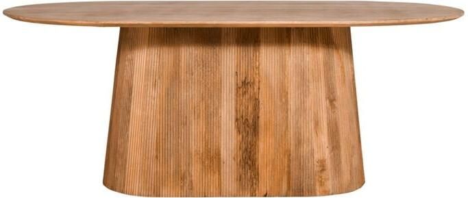 By fonQ Grand Eettafel Lichtbruin Mangohout 200 x 100 cm - Foto 2