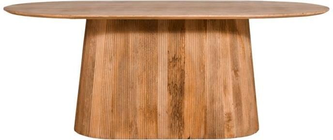 By fonQ Grand Eettafel Lichtbruin Mangohout 230 x 110 cm