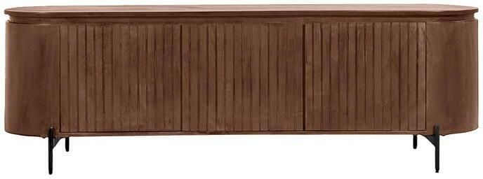 By fonQ Grand Tv-Meubel Tabacco Mangohout B 210 cm