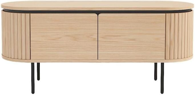 By fonQ Lameller Tv-meubel 2-deurs Licht Eiken