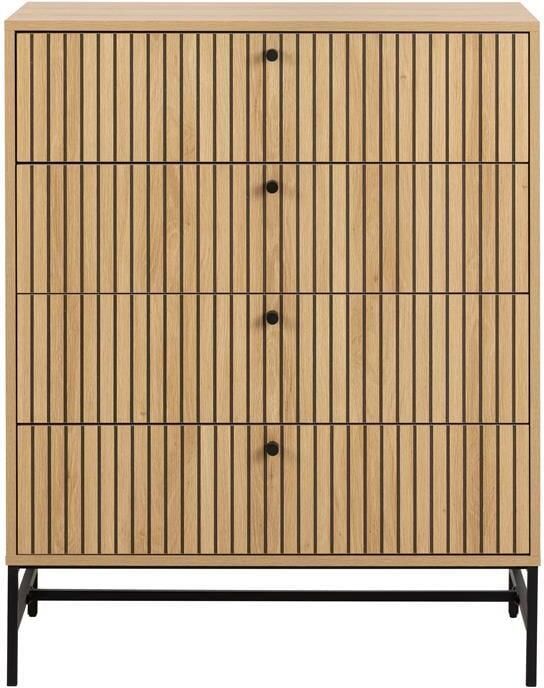 Bendt Ladekast Davon Eikenlook Met 4 laden Naturel - Foto 3