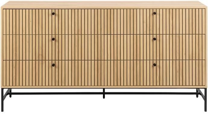 Bendt Ladekast Davon Eikenlook Met 6 laden Naturel - Foto 2