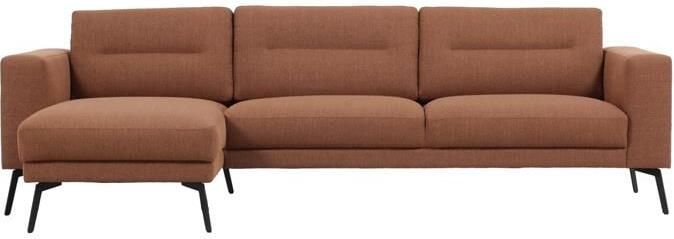 By fonQ Lewis Hoekbank met Chaise Longue Links Nougat