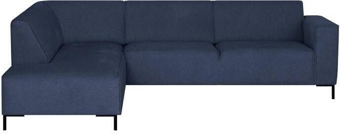 By fonQ Loft Hoekbank Links Chenille Donkerblauw