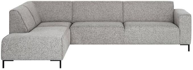 By fonQ Loft Hoekbank Links Chenille Melange Grijs