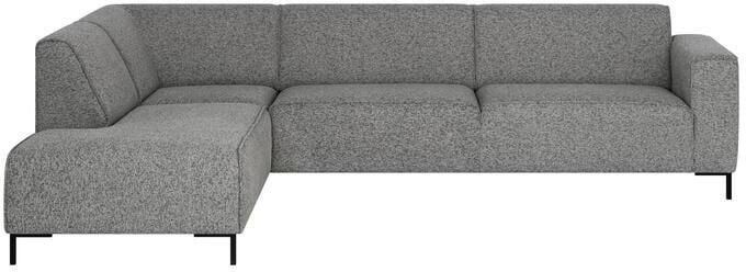 By fonQ Loft Hoekbank Links Chenille Melange Steengrijs