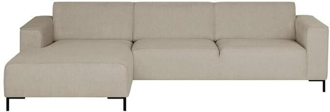 By fonQ Loft Hoekbank met Chaise Longue Links Chenille Greige