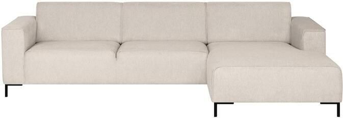 By fonQ Loft Hoekbank met Chaise Longue Rechts Chenille Beige