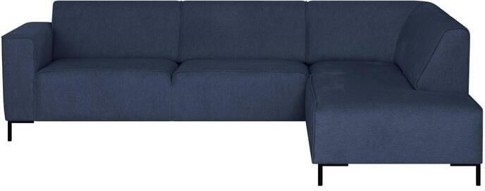 By fonQ Loft Hoekbank Rechts Chenille Donkerblauw