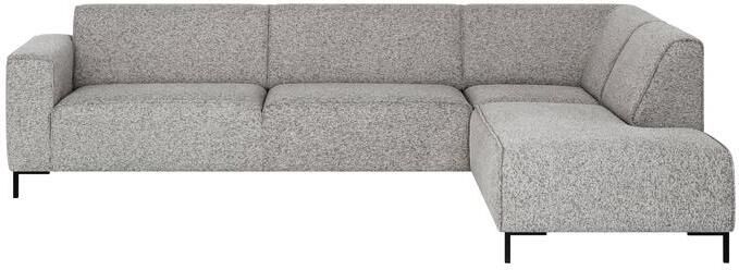 By fonQ Loft Hoekbank Rechts Chenille Melange Grijs