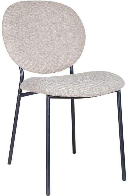 By fonQ Loop Eetkamerstoel Bouclé Greige