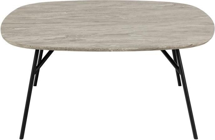 Bendt Deens Ovale Salontafel Kiyomi Marmerlook 90 x 90cm Grijs Ovaal - Foto 2