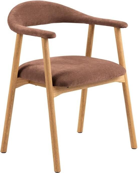 By fonQ Nordic Eetkamerstoel Eikenhout Rosewood