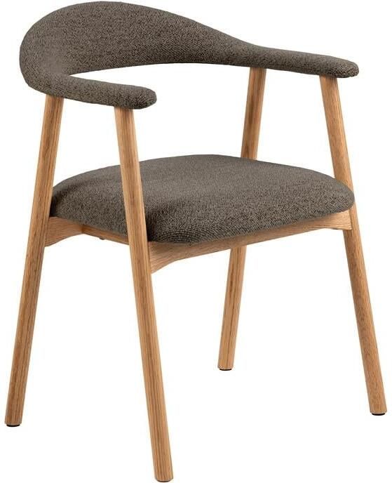 Bendt Eetkamerstoel Gerado Eikenhout en Bouclé Taupe - Foto 2