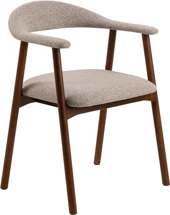 By fonQ Nordic Eetkamerstoel Walnoot Greige