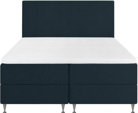 By fonQ Nubo Boxspring met Opbergruimte en Hoofdbord 160 x 200 cm Blauw