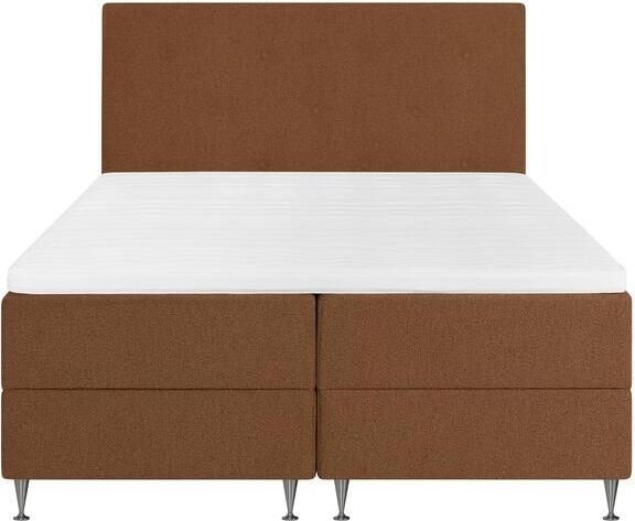 By fonQ Nubo Boxspring met Opbergruimte en Hoofdbord 160 x 200 cm Terra
