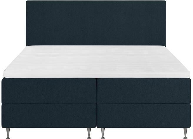 By fonQ Nubo Boxspring met Opbergruimte en Hoofdbord 180 x 200 cm Blauw