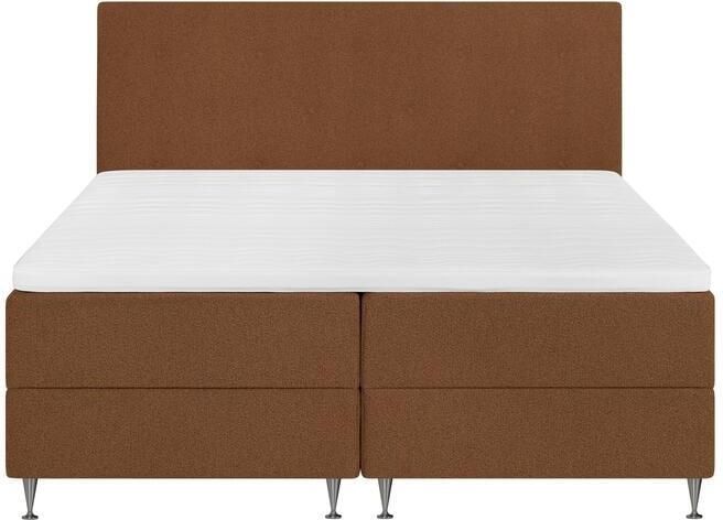 By fonQ Nubo Boxspring met Opbergruimte en Hoofdbord 180 x 200 cm Terra