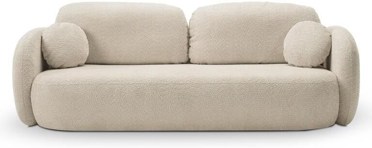 By fonQ Orin 3-zitsbank met Slaapfunctie Bouclé Ivoor