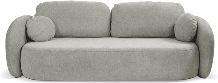 By fonQ Orin 3-zitsbank met Slaapfunctie Chenille Grijs