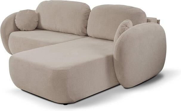 By fonQ Orin Hoekbank Rechts met Slaapfunctie Chenille Bruin