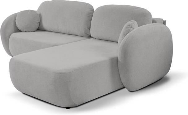 By fonQ Orin Hoekbank Rechts met Slaapfunctie Chenille Grijs