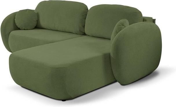 By fonQ Orin Hoekbank Rechts met Slaapfunctie Chenille Groen