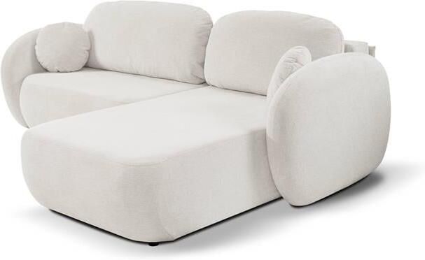 By fonQ Orin Hoekbank Rechts met Slaapfunctie Chenille Ivoor