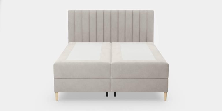 By fonQ Pazara Boxspring met Opbergruimte 160 x 200 cm Beige Zwart