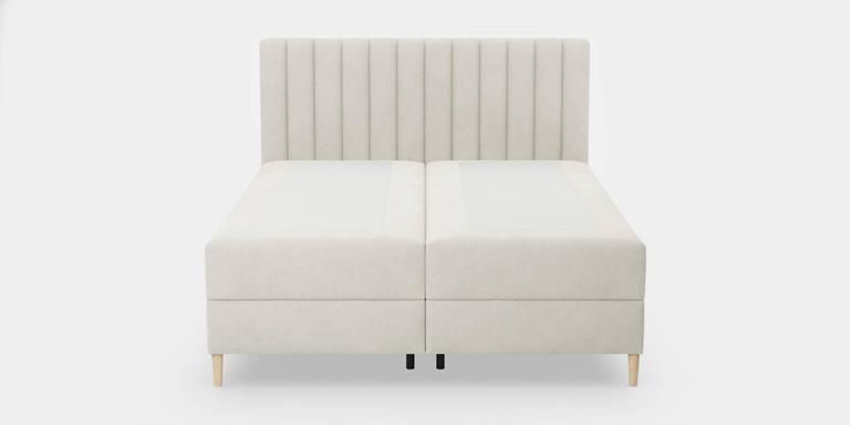 By fonQ Pazara Boxspring met Opbergruimte 160 x 200 cm Crème Zwart