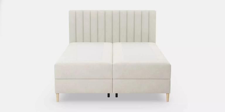 By fonQ Pazara Boxspring met Opbergruimte 160 x 200 cm Crème Naturel